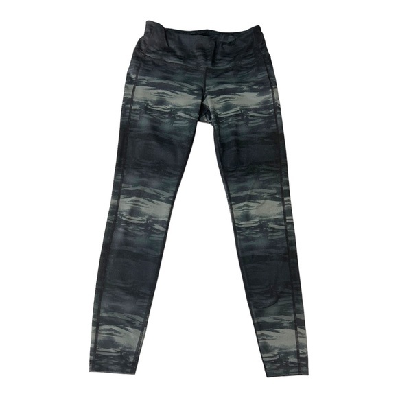 Athleta Women’s Charcoal Grey Multi Flare‎ Chaturanga Leggings   Sz S - Picture 3 of 9